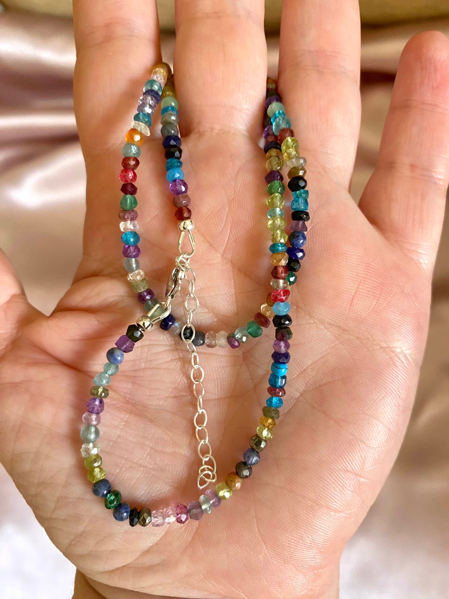 Multi gemstone necklace