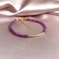 Gold Ruby bracelet- profile