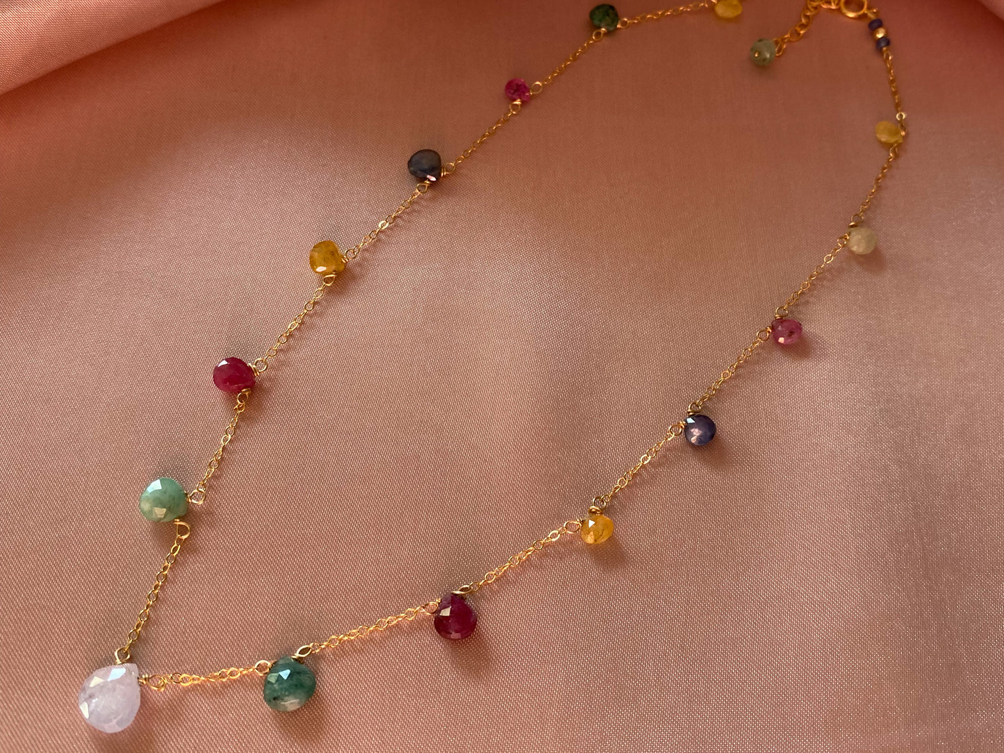 Multi Sapphire Necklace