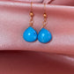 turquoise gold filled earrings