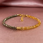 Natural Pyrite and Citrine Gold Bracelet